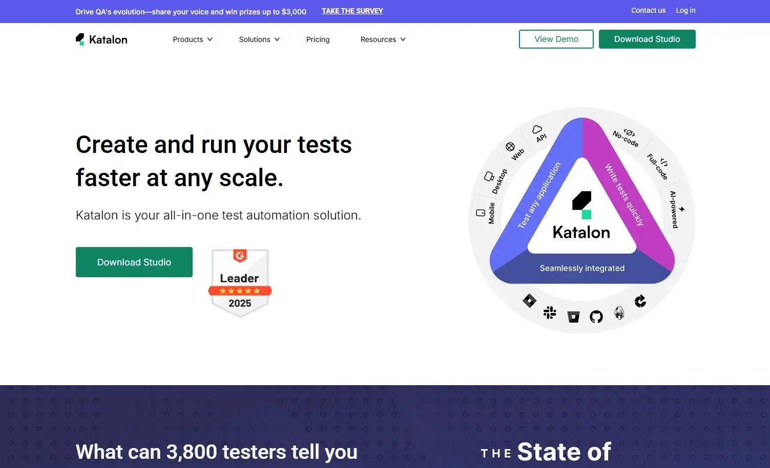katalon-homepage