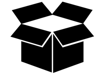 Black box testing icon Black box testing icon
